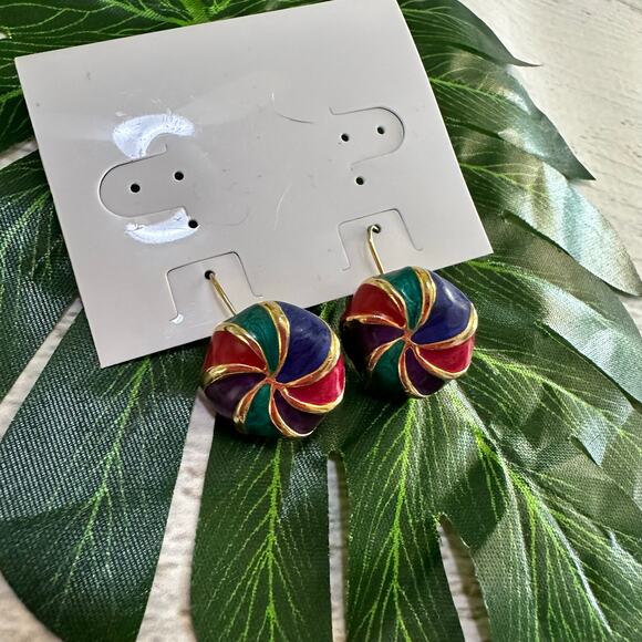 BOGO FREE ENAMELED USA EARRINGS - Picture 4 of 7